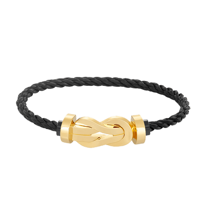 [AURORA]CHANCE LARGE 8 FIGURE BUCKLE NO DIAMOND BRACELET GOLD