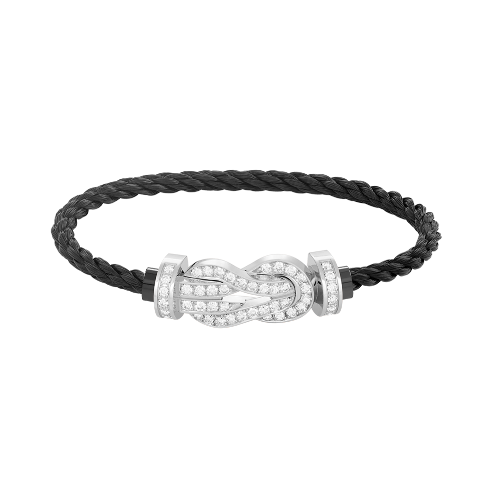 [AURORA]CHANCE GROSSES 8-FACH-ARMBAND MIT VOLLMUNDDIAMANTEN, SILBER