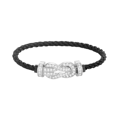 [AURORA]CHANCE GROSSES 8-FACH-ARMBAND MIT VOLLMUNDDIAMANTEN, SILBER