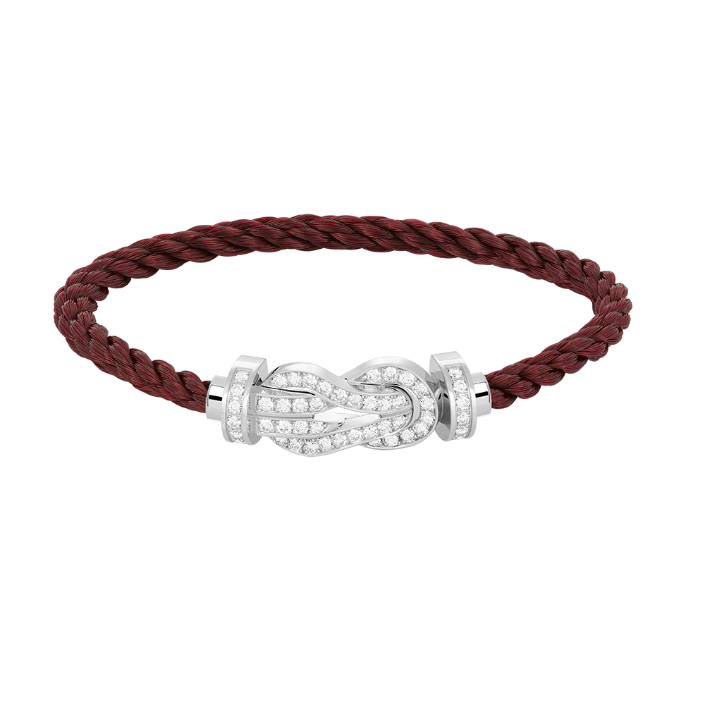 [AURORA]CHANCE GROSSES 8-FACH-ARMBAND MIT VOLLMUNDDIAMANTEN, SILBER