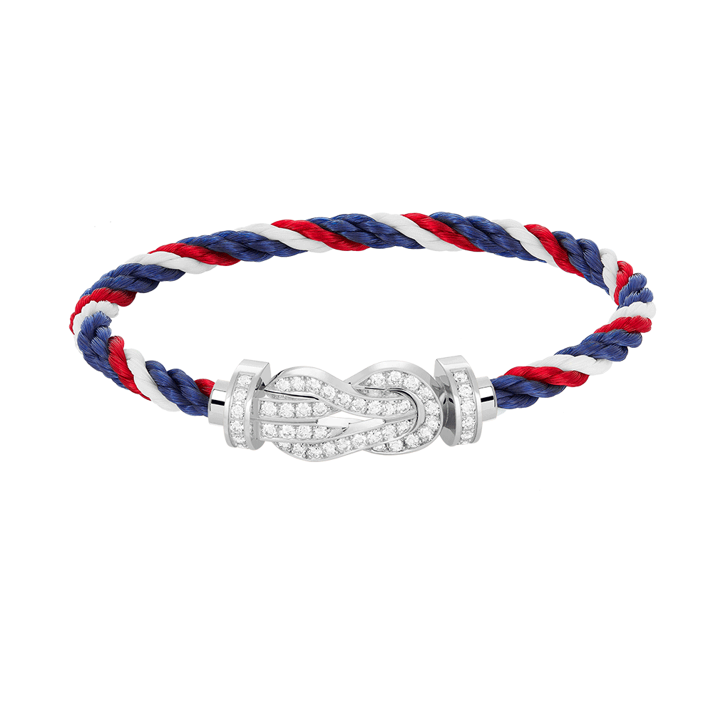 [AURORA]CHANCE GROSSES 8-FACH-ARMBAND MIT VOLLMUNDDIAMANTEN, SILBER