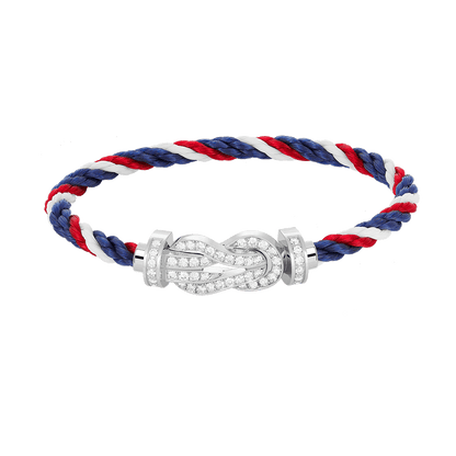 [AURORA]CHANCE GROSSES 8-FACH-ARMBAND MIT VOLLMUNDDIAMANTEN, SILBER