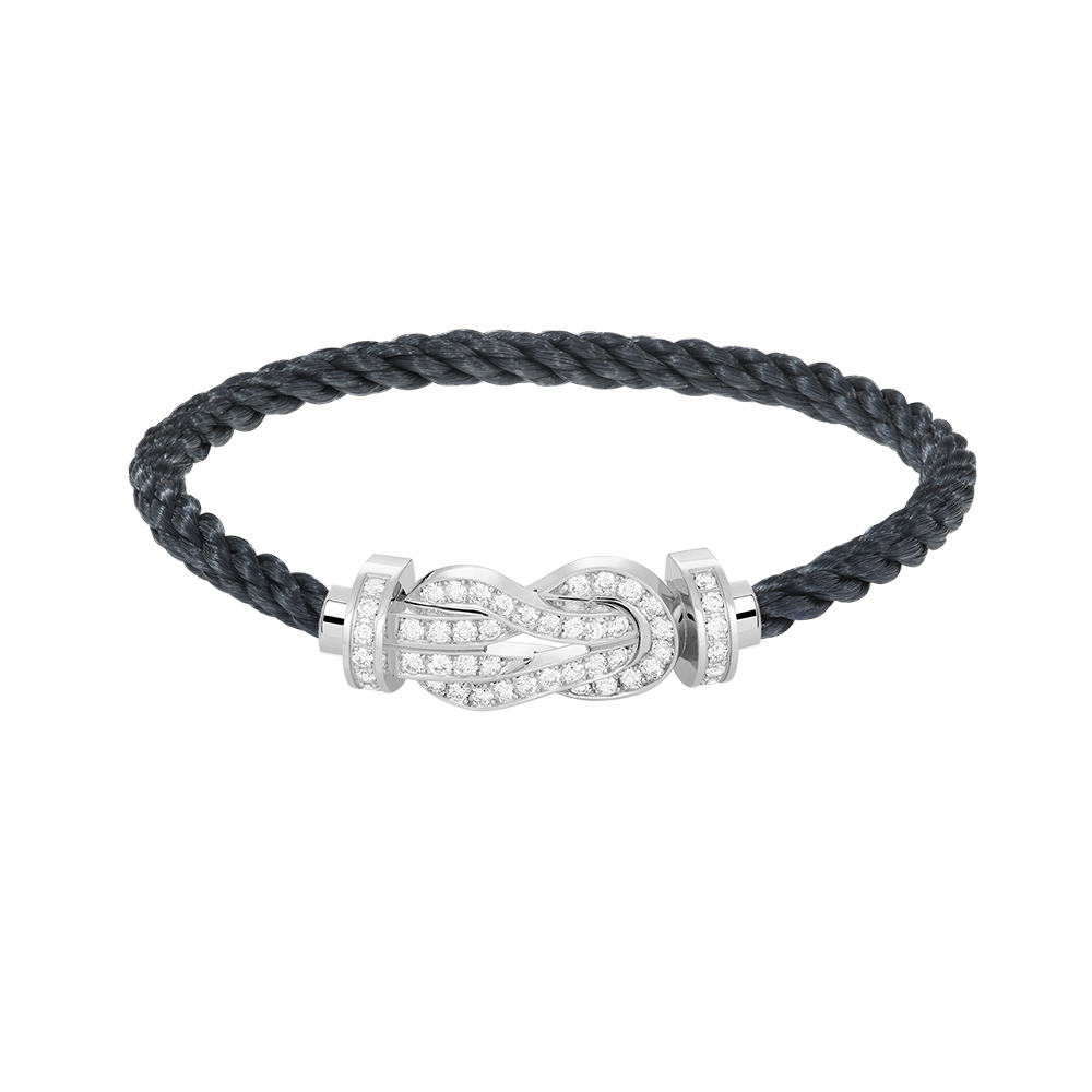[AURORA]CHANCE GROSSES 8-FACH-ARMBAND MIT VOLLMUNDDIAMANTEN, SILBER