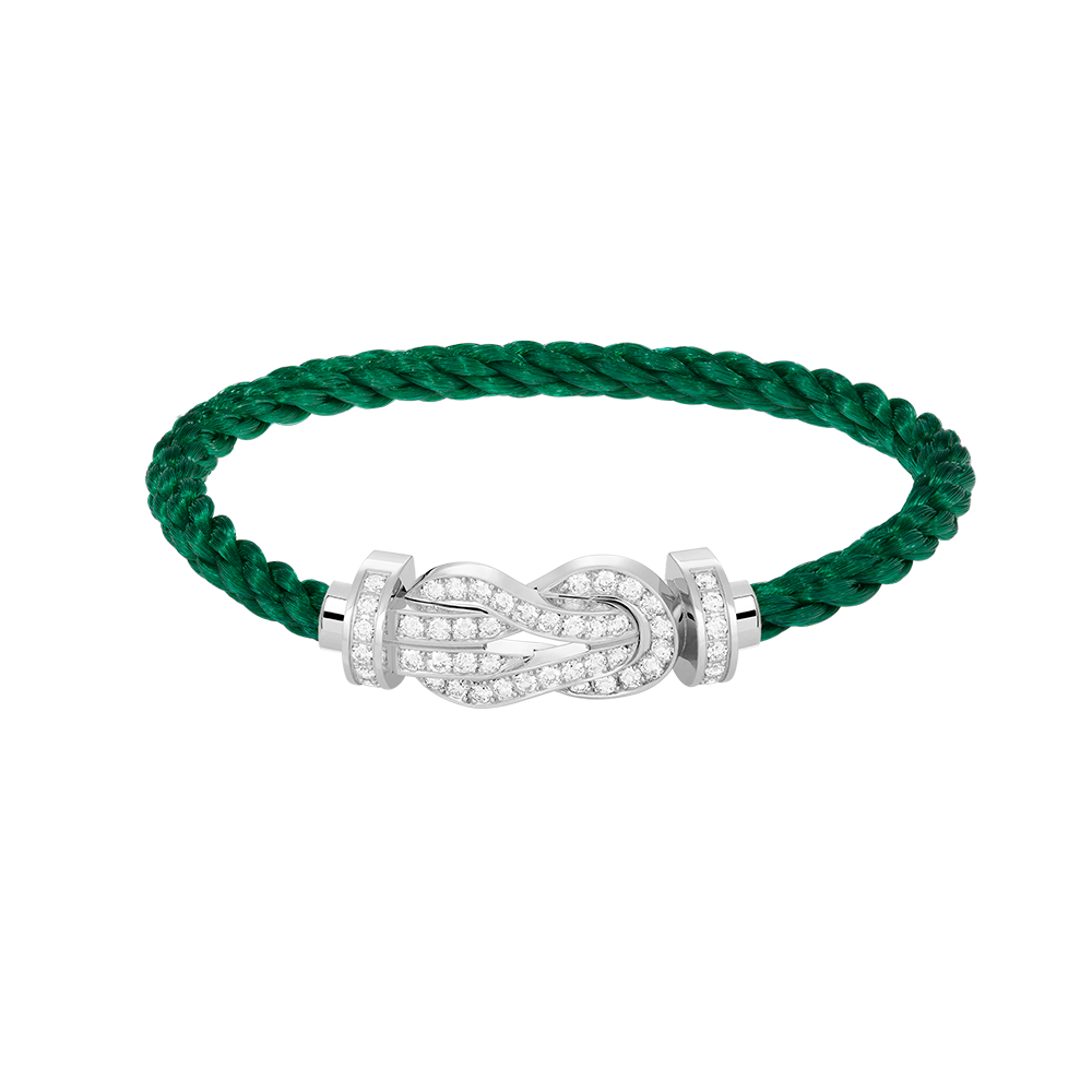 [AURORA]CHANCE GROSSES 8-FACH-ARMBAND MIT VOLLMUNDDIAMANTEN, SILBER