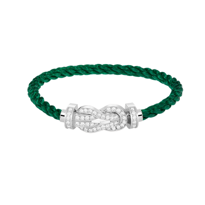 [AURORA]CHANCE GROSSES 8-FACH-ARMBAND MIT VOLLMUNDDIAMANTEN, SILBER
