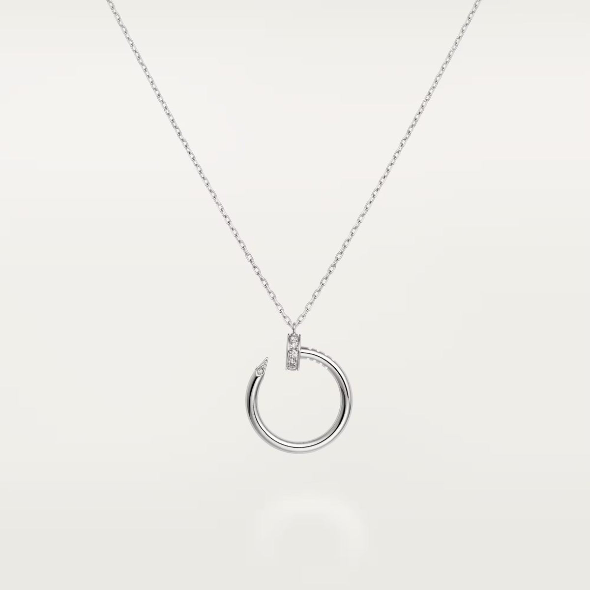 [AURORA]JUSTE NECKLACE HALF DIAMOND