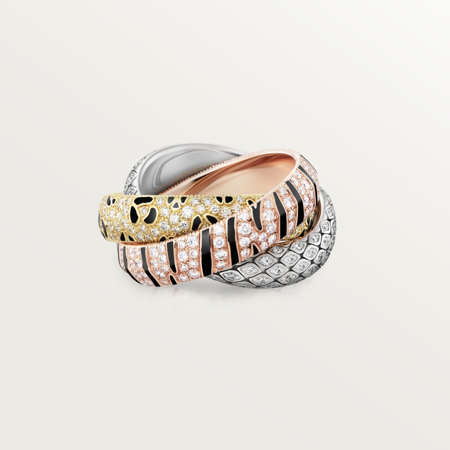 [AURORA]TRINITY  RING LEOPARD PRINT