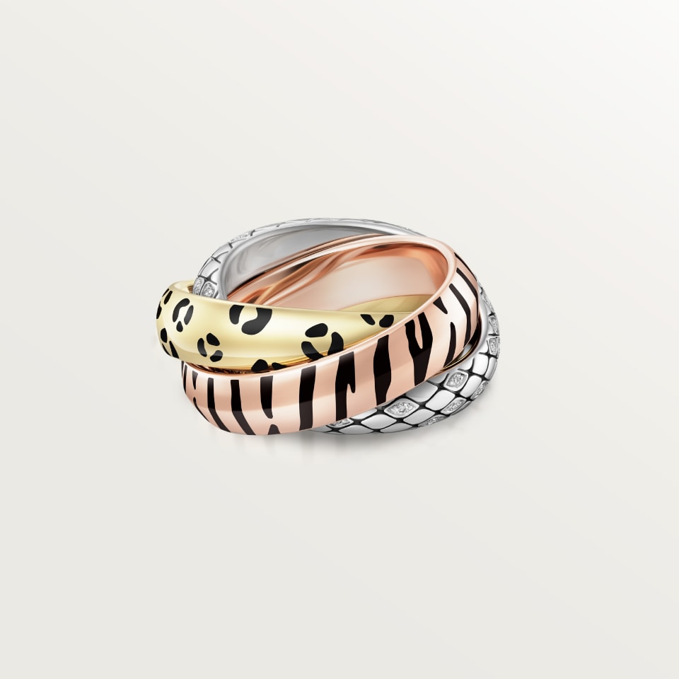 [AURORA]TRINITY  RING LEOPARD PRINT