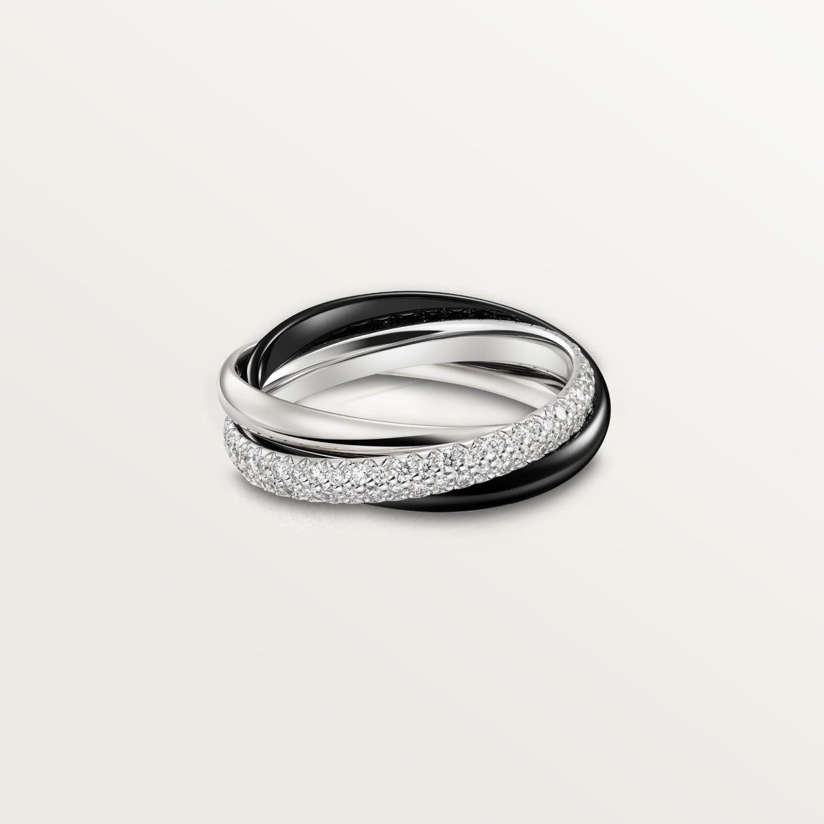 [AURORA]TRINITY 3.2MM RING BLACK CERAMIC