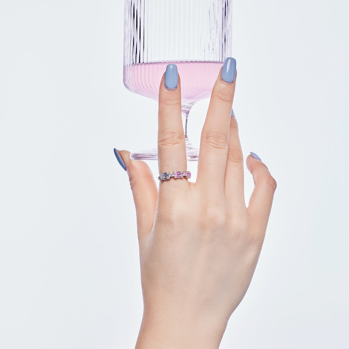 [AURORA]Unique Colorful Emerald Cut Party Ring