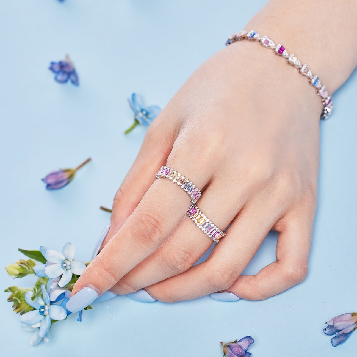 [AURORA]Radiant Water Drop Shape Daily Bracelet