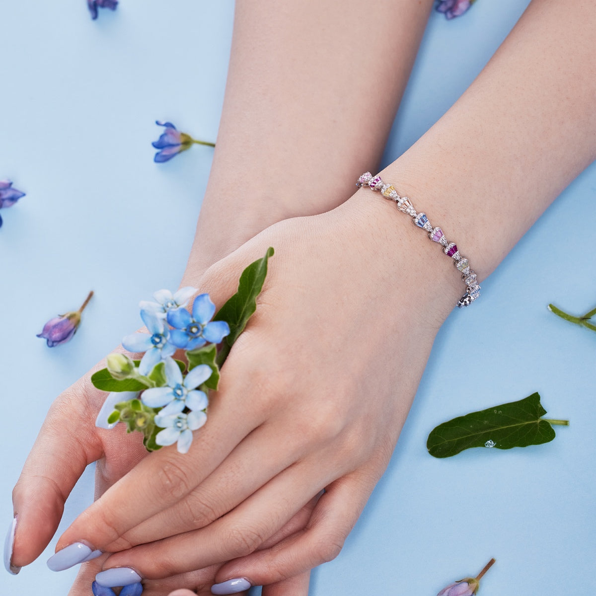[AURORA]Radiant Water Drop Shape Daily Bracelet