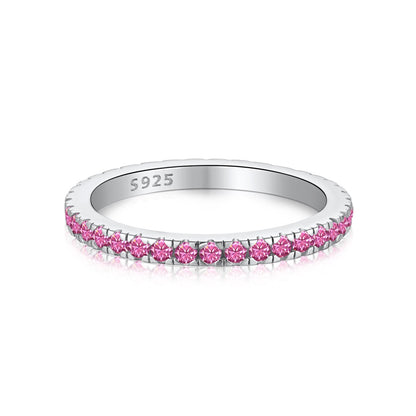 [AURORA]Delicate Sparkling Round Cut Daily Ring