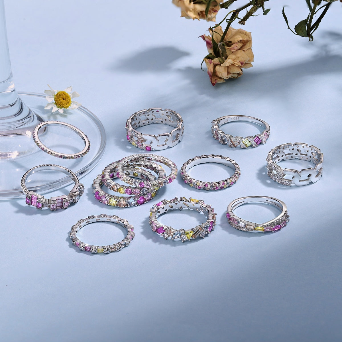 [AURORA]Energetic Elegant Radiant Cut Party Ring