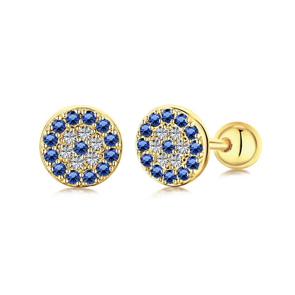 [AURORA]Devil's Eye Ear Bone Nail Earrings