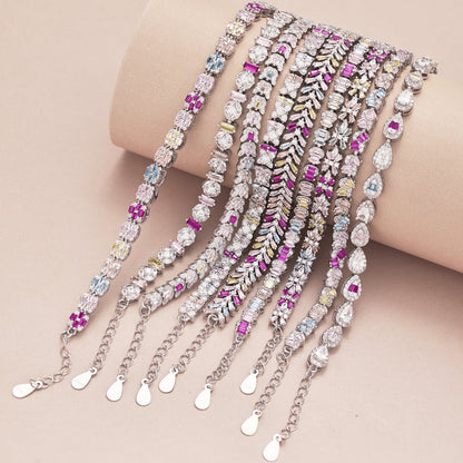 [AURORA]Unique Colorful Flower Shape Daily Bracelet