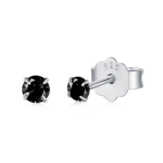 [AURORA]Delicate Solitaire Earrings