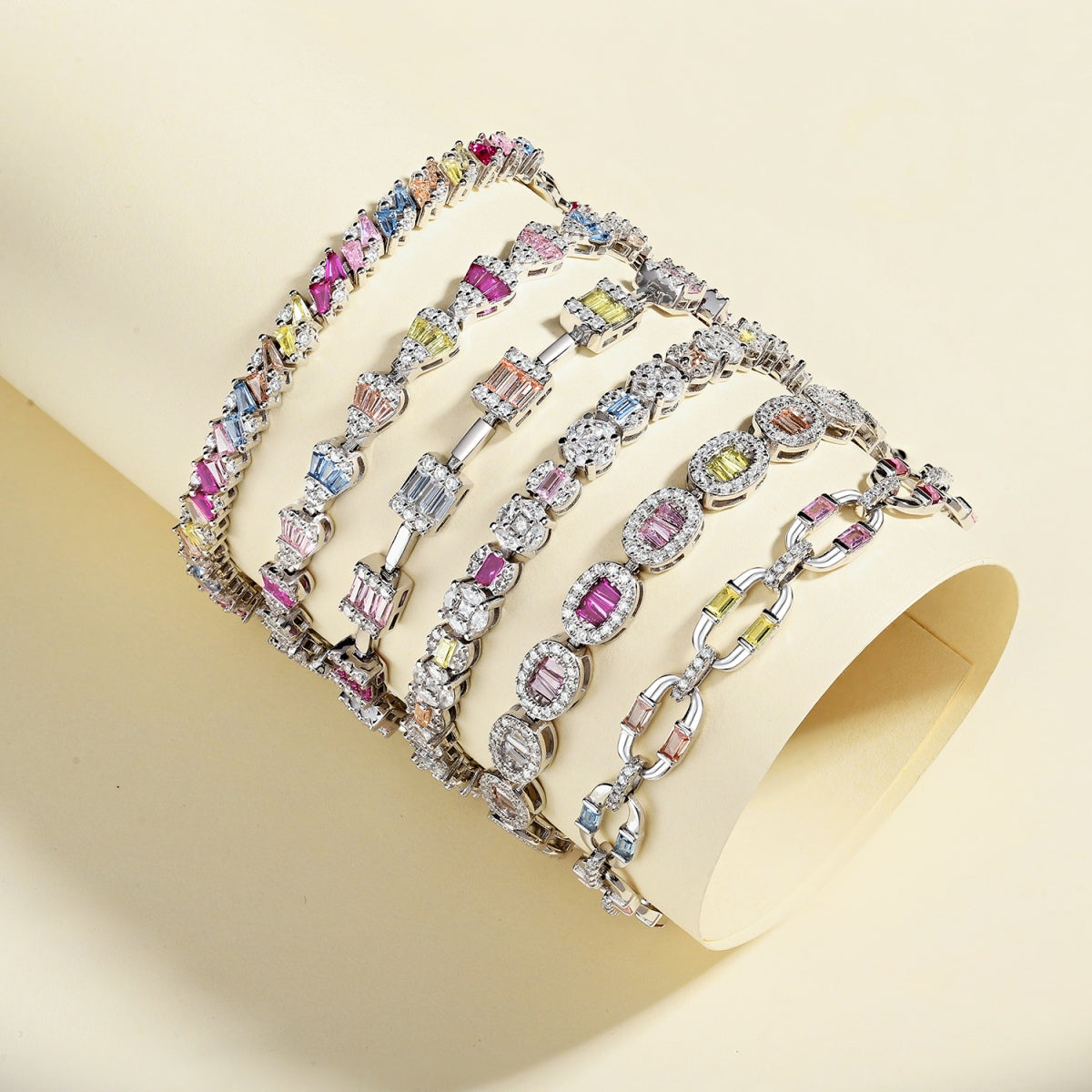 [AURORA]Dainty Charming Emerald Cut Daily Bracelet