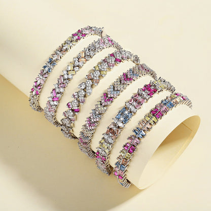 [AURORA]Delicate Colorful Multi Cut Party Bracelet