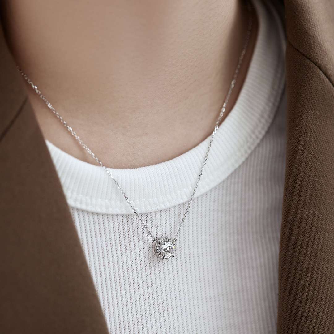 [AURORA]Luxurious Round Cut Necklace