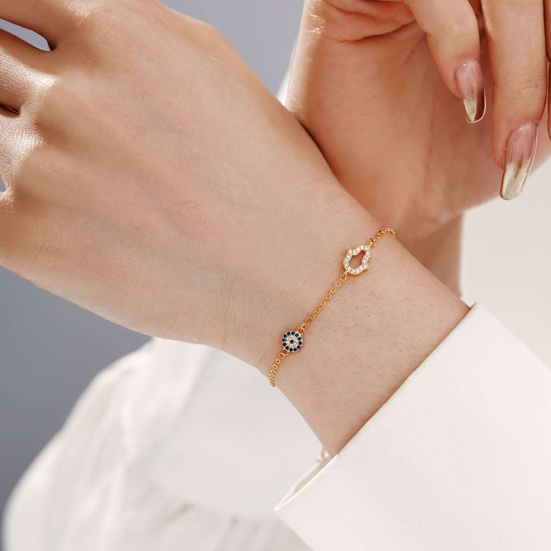 [AURORA]Gost Shape & Round Shape Necklace