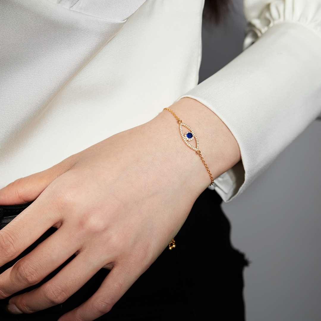 [AURORA]Devil's Eye Hollow Design Bracelet