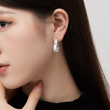 [AURORA]Radiant Heart Cutout Earrings