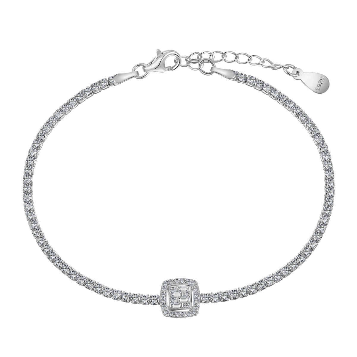 [AURORA]Luxurious Dazzling Square Shape Banquet Bracelet