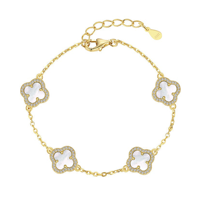 [AURORA]Four-Leaf Clover Exquisite Bracelet