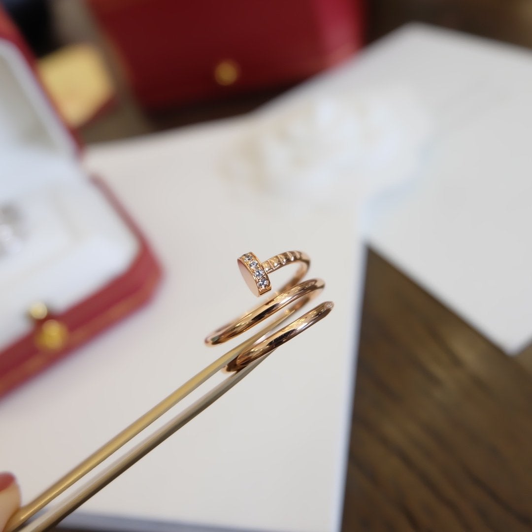 [AURORA]JUSTE リング 1.8mm ピンクゴールド ダブルロウ