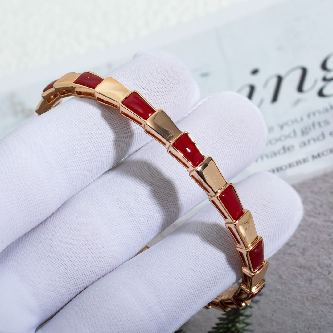 [AURORA]SERPENTI BRACELET PINK GOLD RUBELLITE