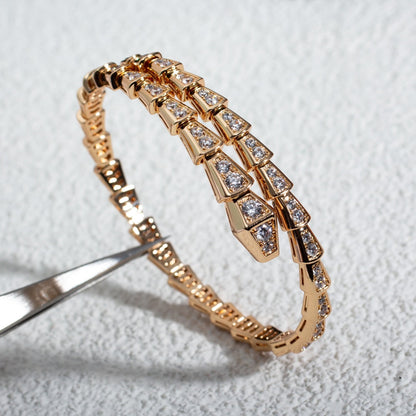 [AURORA]SERPENTI ARMBAND 6,8MM ROTGOLD DIAMANT 