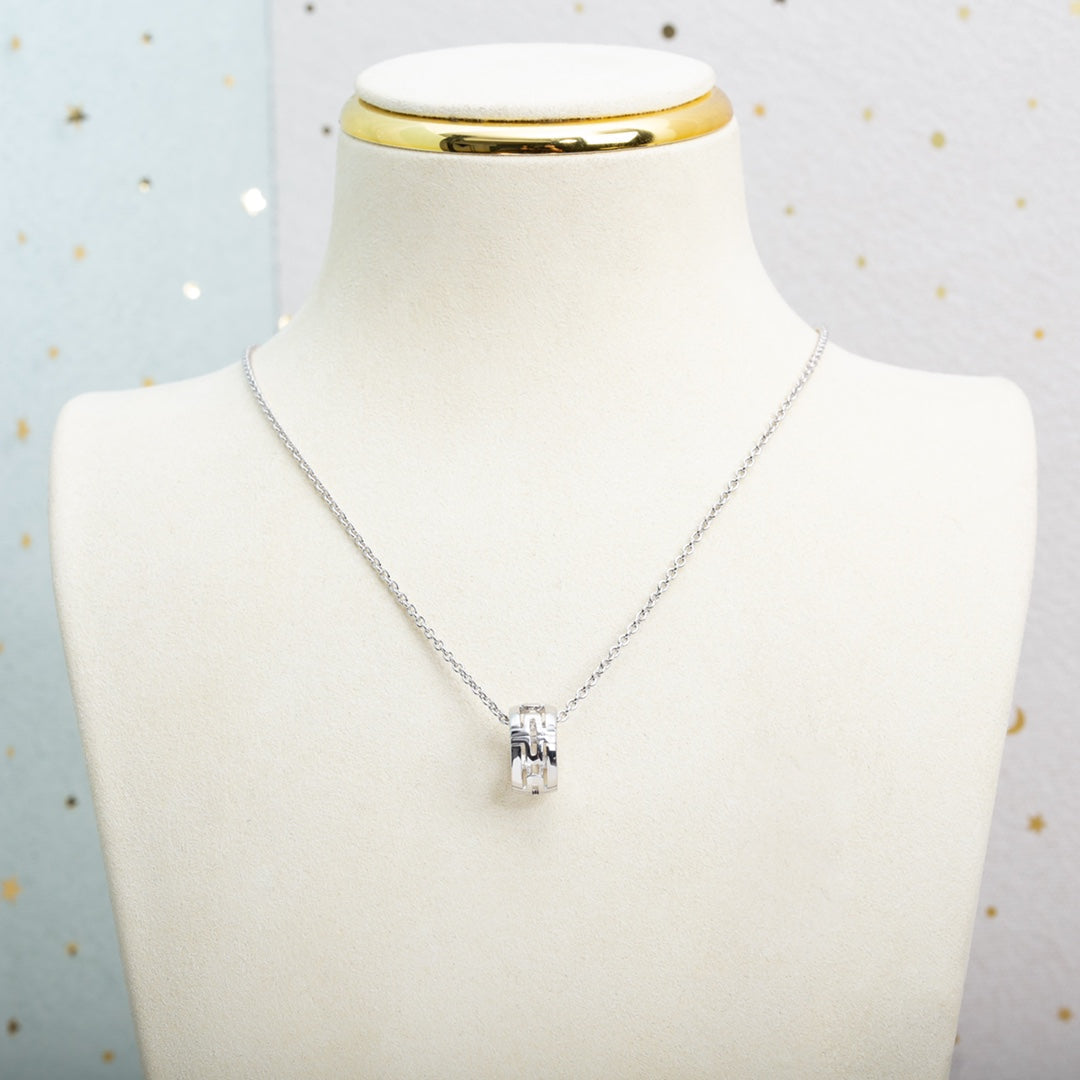 [AURORA]PARENTESI NECKLACE SILVER