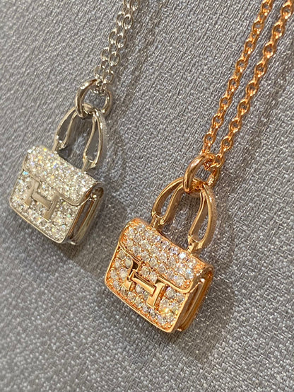 [AURORA]CONSTANCE PEDANT DIAMOND NECKLACE