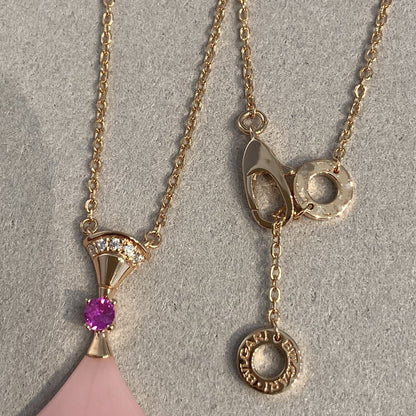 [AURORA]DREAM NECKLACE PINK OPAL