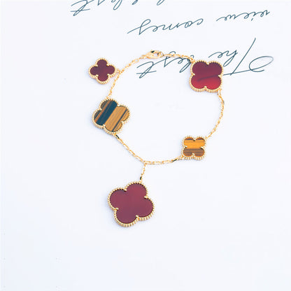 [basloveJW]KLEE-ARMBAND 5 MOTIVE KARNEOL TIGERAUGE