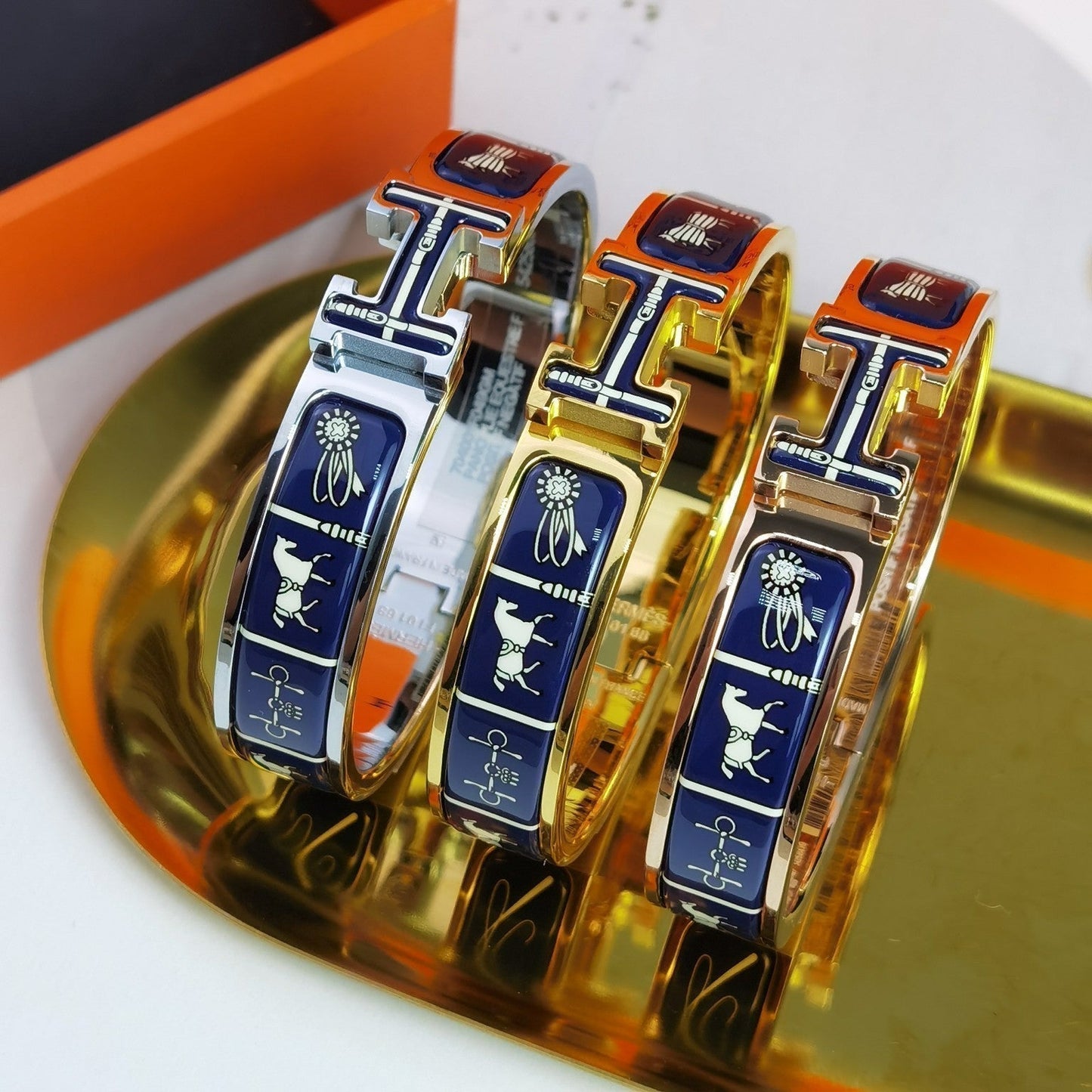 [AURORA]H COUVERTURES DARK BLUE BRACELET