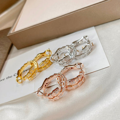 [AURORA]SERPENTI EARRINGS FULL DIAMOND