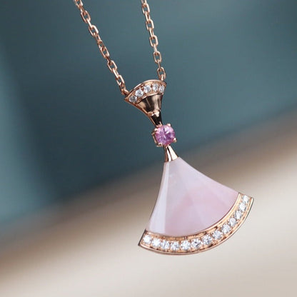 [AURORA]DREAM NECKLACE PINK MOP DIAMOND