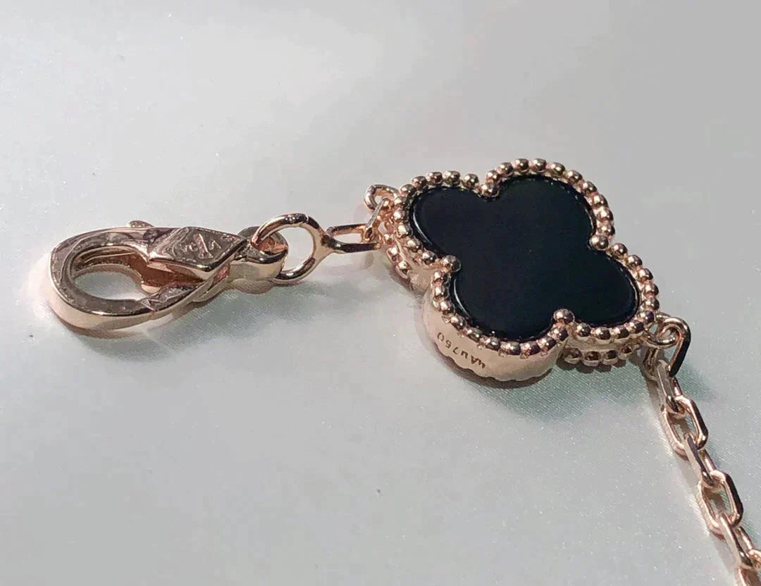 [AURORA]CLOVER 5 MOTIFS MULTICOLOR BRACELET