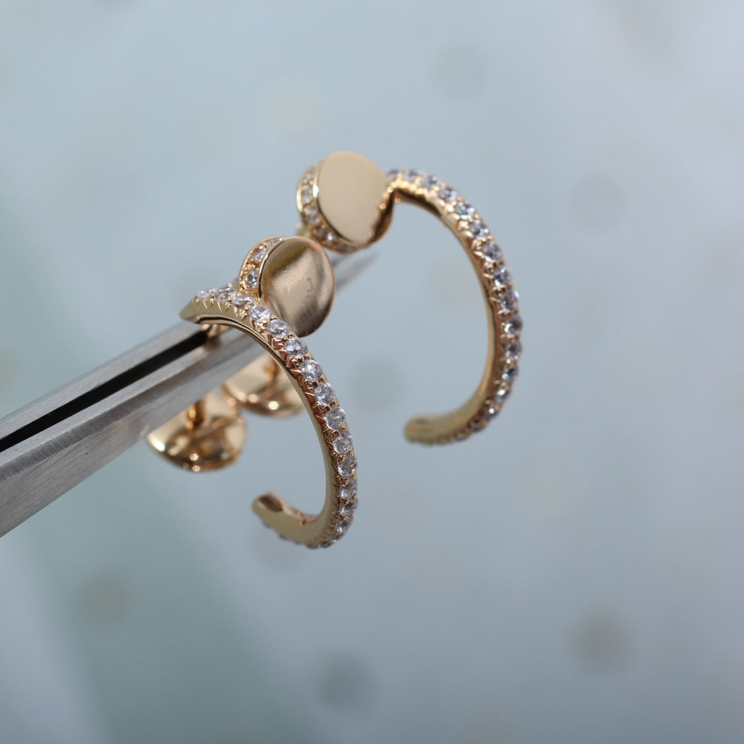 [AURORA]JUSTE イヤリング 12.75mm ピンクゴールド ダイヤモンド