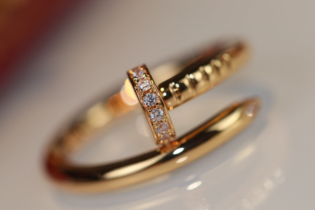[AURORA]JUSTE RING 2.65MM GOLD DIAMOND