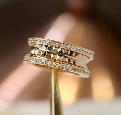 [AURORA]ZERO 1 GOLD DIAMOND RING