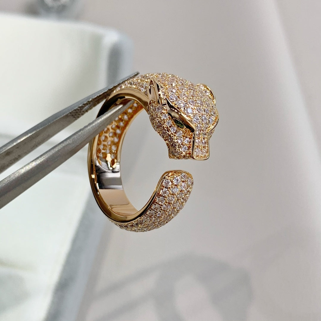 [AURORA]PANTHERE PINK GOLD DIAMOND RING