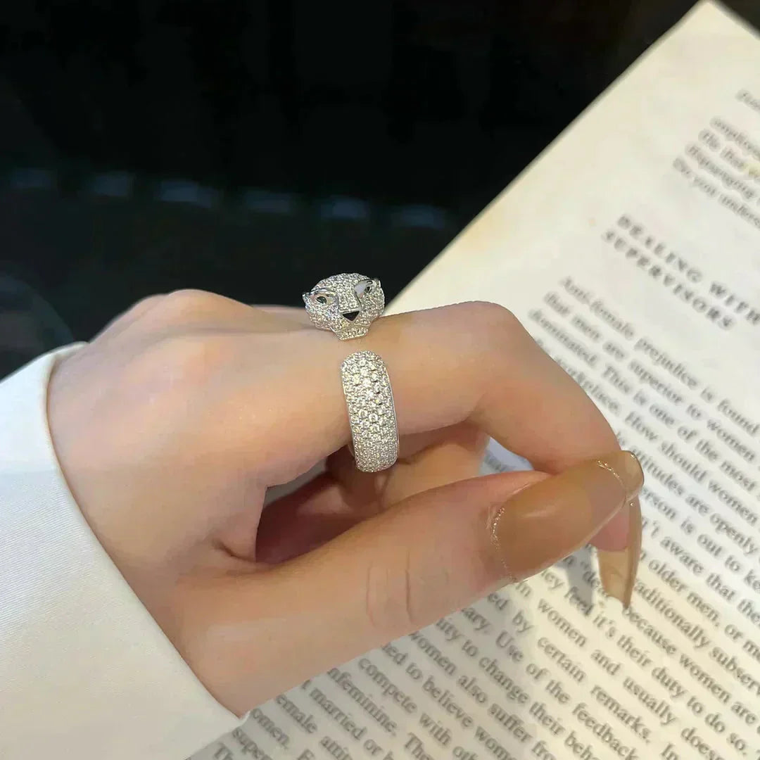 [AURORA]PANTHERE 5.5MM ALL DIAMOND RING