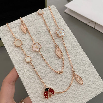 [basloveJW]LUCKY SPRING 15 MOTIVE ROSÉGOLD HALSKETTE