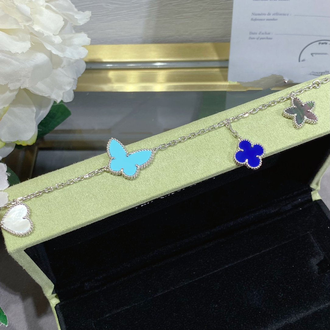 [basloveJW]LUCKY SPRING SILBERARMBAND 4 MOTIV