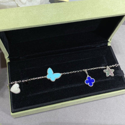 [basloveJW]LUCKY SPRING SILBERARMBAND 4 MOTIV