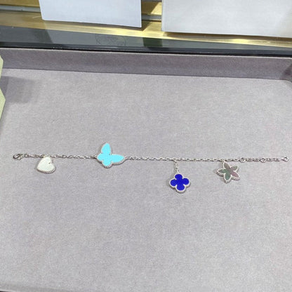 [basloveJW]LUCKY SPRING SILBERARMBAND 4 MOTIV
