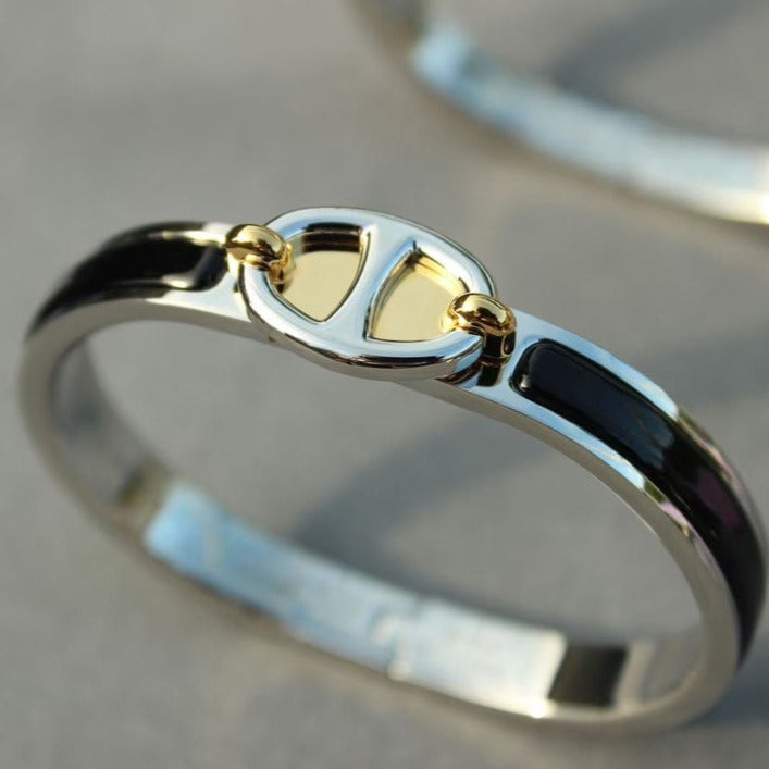 [AURORA]CLIC CHAINE SILVER BRACELET
